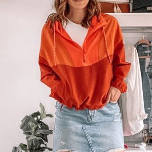 Colorblock wind jacket TALL